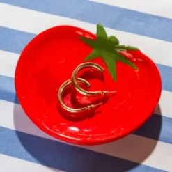 Ablageschale Tomate für kleine Utensilien aus Keramik