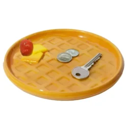 Ablageschale Waffel-Optik für kleine Utensilien aus Keramik
