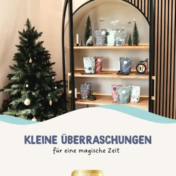 Adventskalender Tüten Harry Potter – 24 Papiertüten mit Klammern