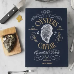Austern und Kaviar Set im Aufbewahrungsbuch 11-teilig – Austernbesteck in Geschenkbox