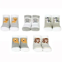 Babysocken - Geschenkbox BABY SAFARI (5 Sockenpaare) 0-12 Monate