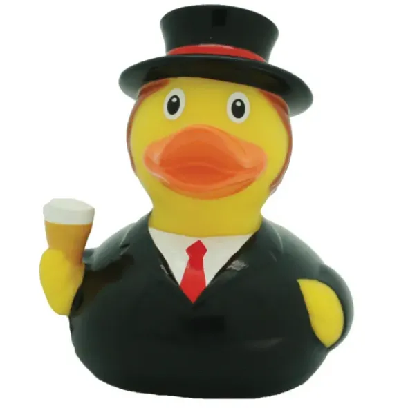 Badeente Bräutigam m. Zylinder