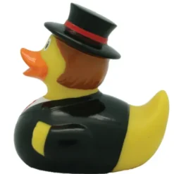 Badeente Bräutigam m. Zylinder