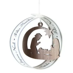 Baumschmuck Hänger KRIPPE / Weihnachtshänger LOOP mit Klappkarte