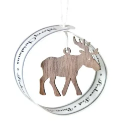 Baumschmuck Hänger RENTIER / Weihnachtshänger LOOP mit Klappkarte