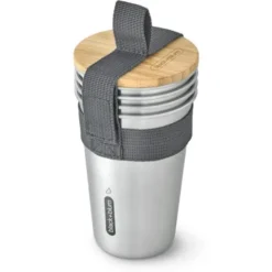 Becher 500ml aus Edelstahl 4er Set – inkl. Deckel mit Flaschenöffner