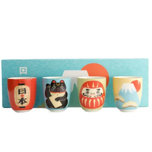 Becherset Japan 4-teilig in Geschenkbox