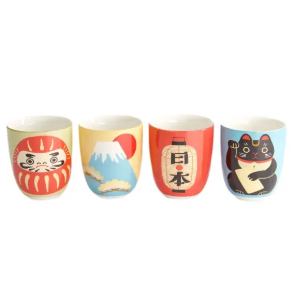 Becherset Japan 4-teilig in Geschenkbox
