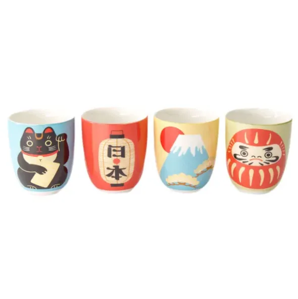 Becherset Japan 4-teilig in Geschenkbox