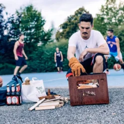 BEER BOX - Feuerkorb, Getränkekiste, Grill, Hocker ...