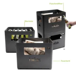 BEER BOX - Feuerkorb, Getränkekiste, Grill, Hocker ...