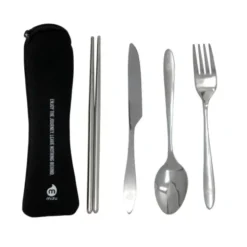 Besteck-Set im Neopren-Etui