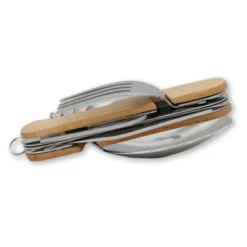 Besteck Taschenmesser - Multitool Campingbesteck mit 6 Funktionen