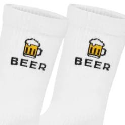 Bier Socken BEER bestickt - Gr: 43-46