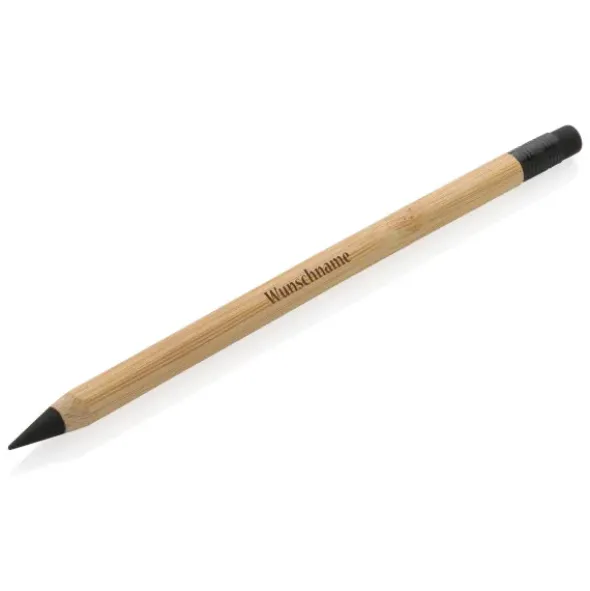 Bleistift Bambus mit Wunschname, Endlos-Mine