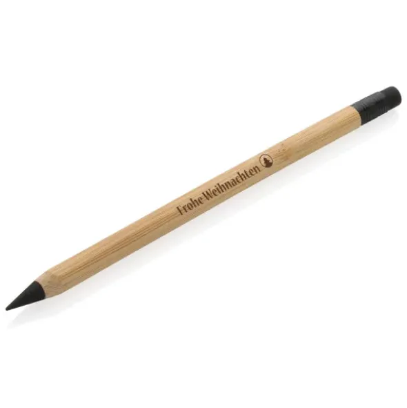 Bleistift Frohe Weihnachten - Bambusstift mit Endlos-Mine