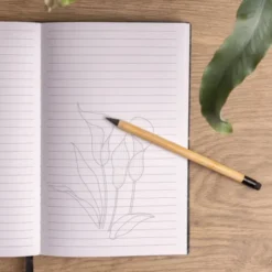 Bleistift Frohe Weihnachten - Bambusstift mit Endlos-Mine
