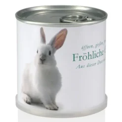 Blumendose Frohe Ostern - Vergissmeinnicht, Hase