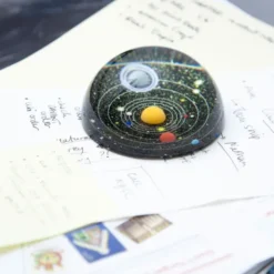 Briefbeschwerer Planeten PLANETARIUM - Glas rund
