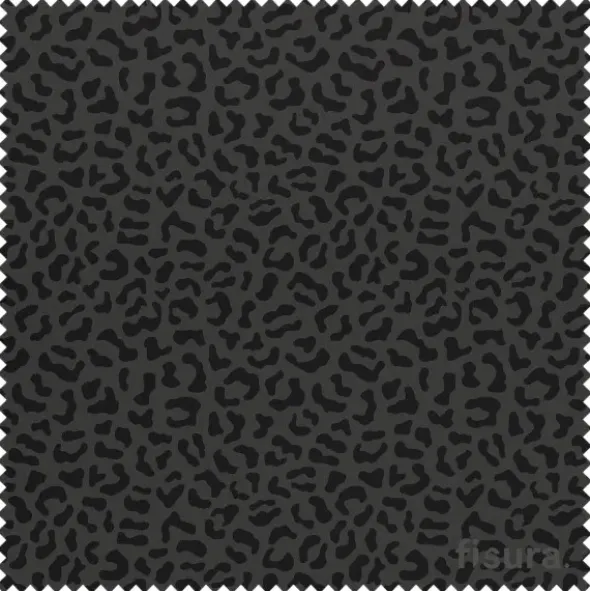 Brillenputztuch Microfaser Gepardenprint, schwarz 14,5 x 14,5 cm