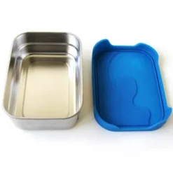 Brotdose Edelstahl mit Silikondeckel - SPLASH BOX L 700 ml