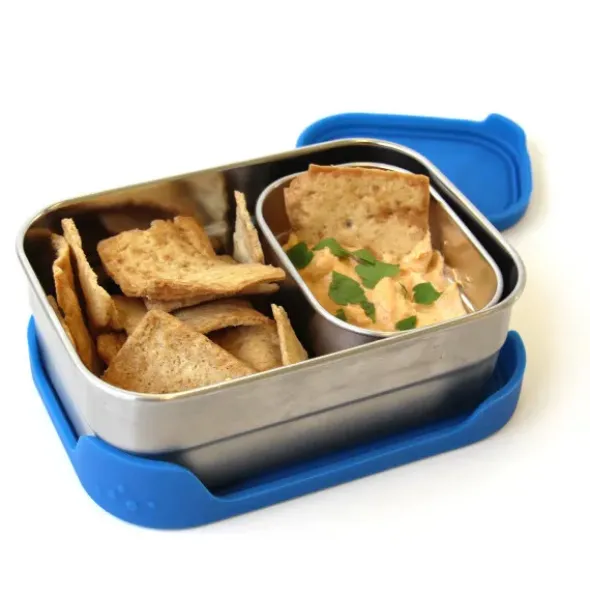 Brotdose Edelstahl mit Silikondeckel - SPLASH BOX L 700 ml