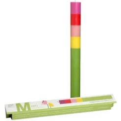 Bunte Stabkerze Merci – Kerze als Dankeschön