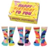 Damensocken Geschenkbox HAPPY BIRTHDAY - 6 Socken, Gr. 37-42