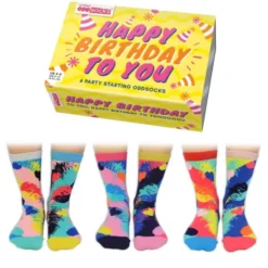 Damensocken Geschenkbox HAPPY BIRTHDAY - 6 Socken, Gr. 37-42