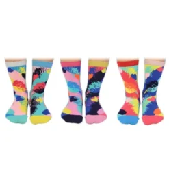 Damensocken Geschenkbox HAPPY BIRTHDAY - 6 Socken, Gr. 37-42