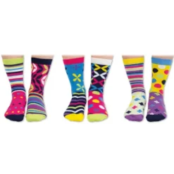 Damensocken Geschenkbox THANK YOU - 6 Socken, Gr. 37-42