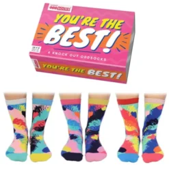 Damensocken Geschenkbox YOU'RE THE BEST - 6 Socken, Gr. 37-42