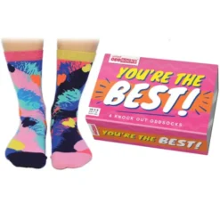 Damensocken Geschenkbox YOU'RE THE BEST - 6 Socken, Gr. 37-42