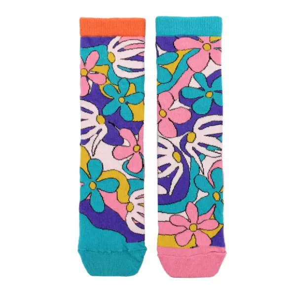 Damensocken mit Blumenmotiv - bunte Socken FAITH Gr. 37-42