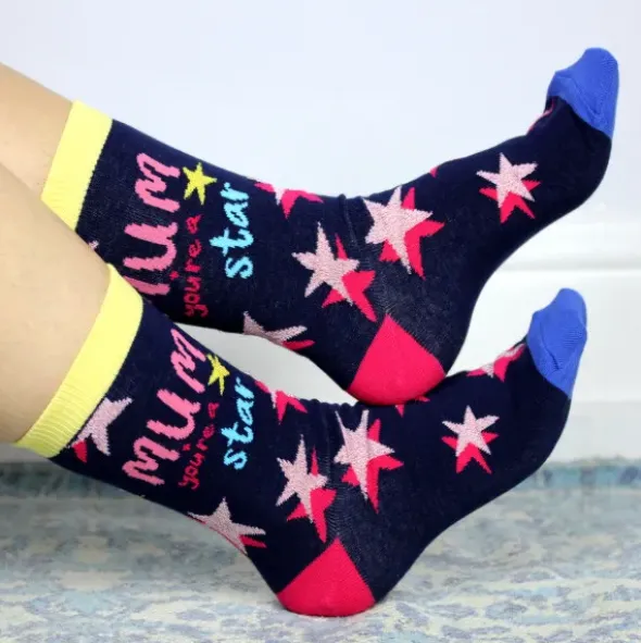 Damensocken MUM YOU`RE A STAR - Sockenpaar Gr. 37-42
