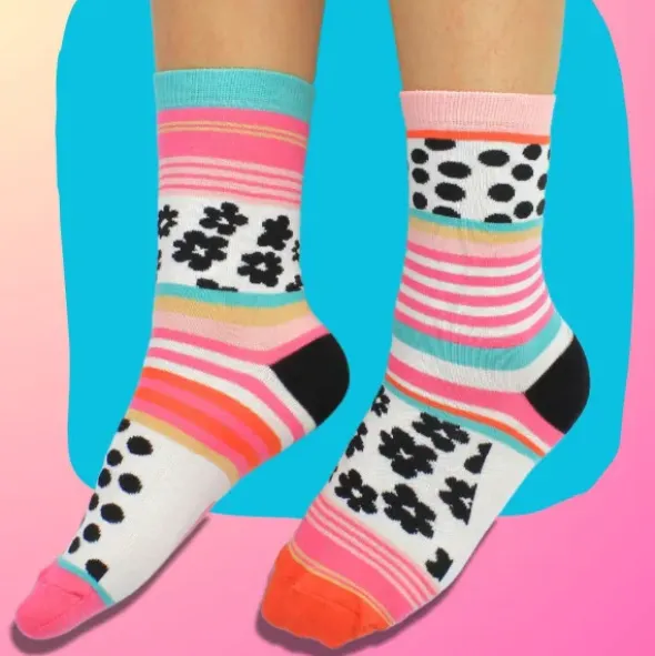 Damensocken NICOLA bunte Socken Gr. 37-42