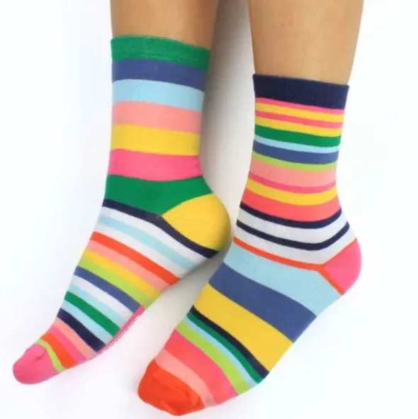 Damensocken SARAH bunte Ringel-Socken Gr. 37-42