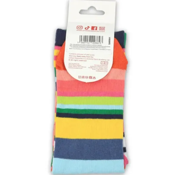Damensocken SARAH bunte Ringel-Socken Gr. 37-42