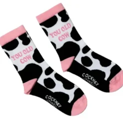 Damensocken YOU OLD COW - Sockenpaar Kuh Design Gr. 37-42