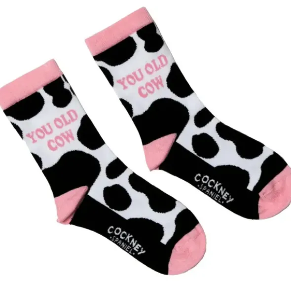 Damensocken YOU OLD COW - Sockenpaar Kuh Design Gr. 37-42