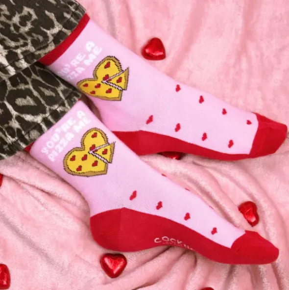 Damensocken YOU`RE A PIZZA ME - Sockenpaar Gr. 37-42