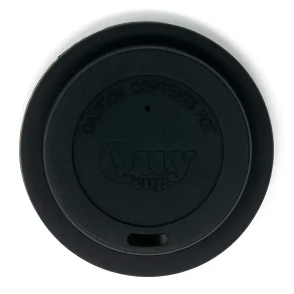 Deckel für Espressotasse von QUY - to go Silikondeckel schwarz