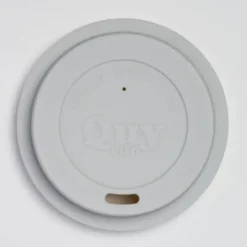 Deckel für Espressotasse von QUY - to go Silikondeckel grau