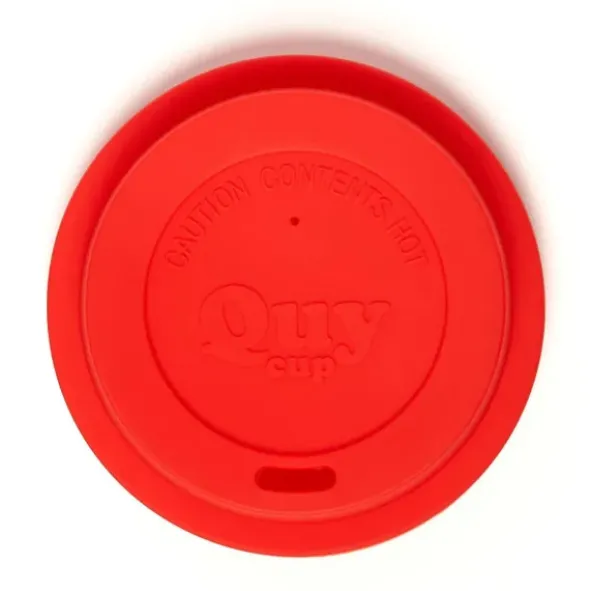 Deckel für Espressotasse von QUY - to go Silikondeckel rot