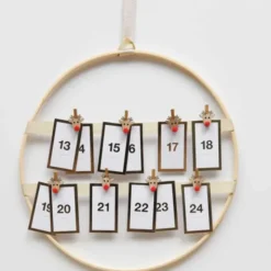 Dekoklammern Weihnachten - 8 Mini-Holzklammern Rentiere