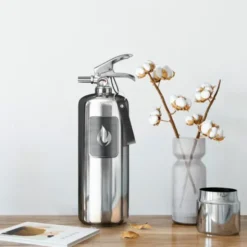 Design Feuerlöscher 2 kg Edelstahl, steel edition