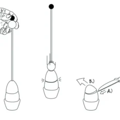 Eieröffner Clack Gummikopf, schwarz