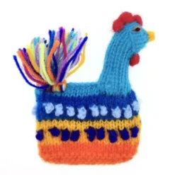 Eierwärmer HUHN gestrickt - bunt (handmade)