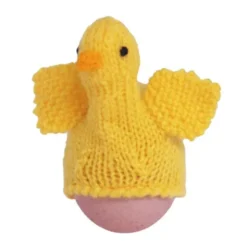 Eierwärmer KÜKEN gestrickt - gelb (handmade)