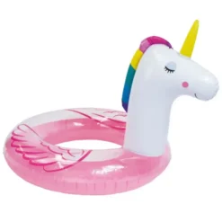 Einhorn Schwimmring 104 cm – aufblasbarer Badering bunt